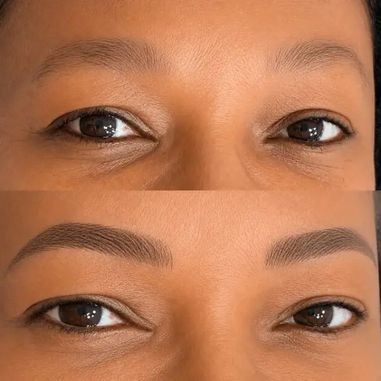 Sobrancelha com nanofios: desenho natural e realista
